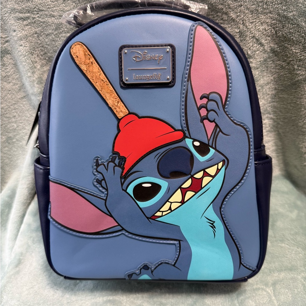 Loungefly Disney Lilo & Stitch Plunger Stitch Mini Backpack NWT
